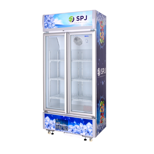 409 LITRES DOUBLE DOOR SHOWCASE CHILLER WITH STICKER